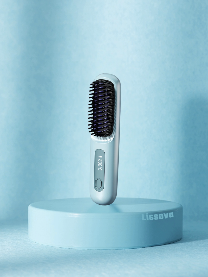 Przenośna bezprzewodowa prostownica – gładkie włosy, gdziekolwiek jesteś | Lissova GoBrush PRO